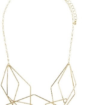 Cluster Bib Geometric Necklace